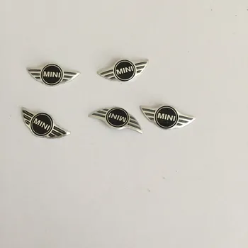 

50pcs 21mm*11mm MINI Car Remote Key Fob Emblem Badge Radio button Sticker Replacement car Styling accessories