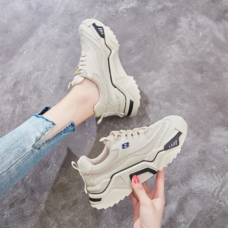 

WOMEN'S Genuine Leather Shoes 2019 Autumn New Style Sports WOMEN'S Shoes Breathable Versatile Online Celebrity Trendy Shoes MacB