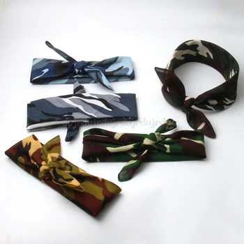 

Unisex Camouflage Print Cotton Bandanas Military Tactical Headwrap Outdoor Jungle Wristband Sports Cycling Au31 19 Dropship