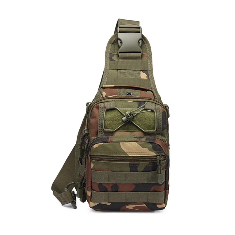 Jungle Camo Военная походная сумка спортивная охотничья Мужская Военная Тактическая нагрудная Сумка MOLLE одиночные Наплечные сумки из нейлона болотная нагрудная сумка унисекс - Цвет: Jungle Camo