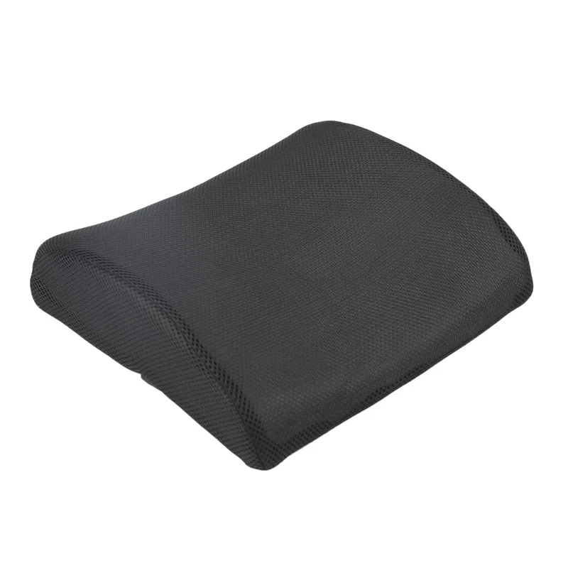 Подушка для сиденья из пены с эффектом памяти, поясничная Подушка для спины, подушка для офиса, дома, автомобиля - Цвет: Black