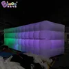 Customized 8x2.5x2.5M White Inflatable LED Lights Wall for Event Decoration / Inflatable Background Wall with LED Lighting Toys 3