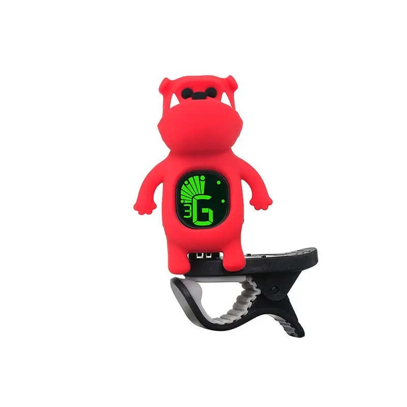 

Cute Cartoon Bulldog Clip-On Tuner for Chromatic/ Guitar/ Bass/ Ukulele/ Violin 3V Battery CR2032*1 Tuner