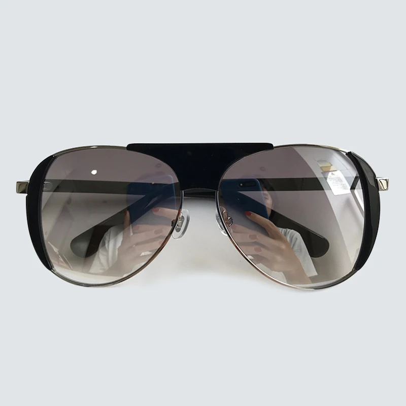 No.6 sunglasses Брендовые солнцезащитные очки пилота женские роскошные классические солнцезащитные очки gafas de sol hombre - Цвет линз: No.6 sunglasses