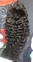 Miss-pelucas de cabello humano brasileño para mujeres negras, sin pegamento, ondas profundas rizadas, 13x4, con encaje Frontal, Frontal suizo, mojado y ondulado