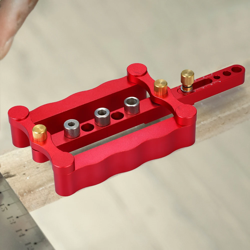 

Self Centering Dowelling Jig 6/8/10mm Self Centering Locator Dowel Jig Hole Locator Wood Dowel Hole Positioning Tool