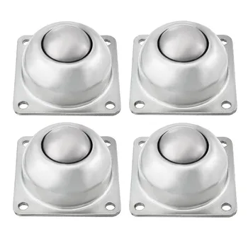 

CY-38A 1-1/2 Inch Carbon Steel Square Flange Roller Ball Transfer Bearing 4PCS