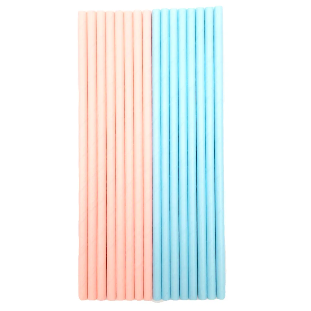 蓝粉吸管（16支）
