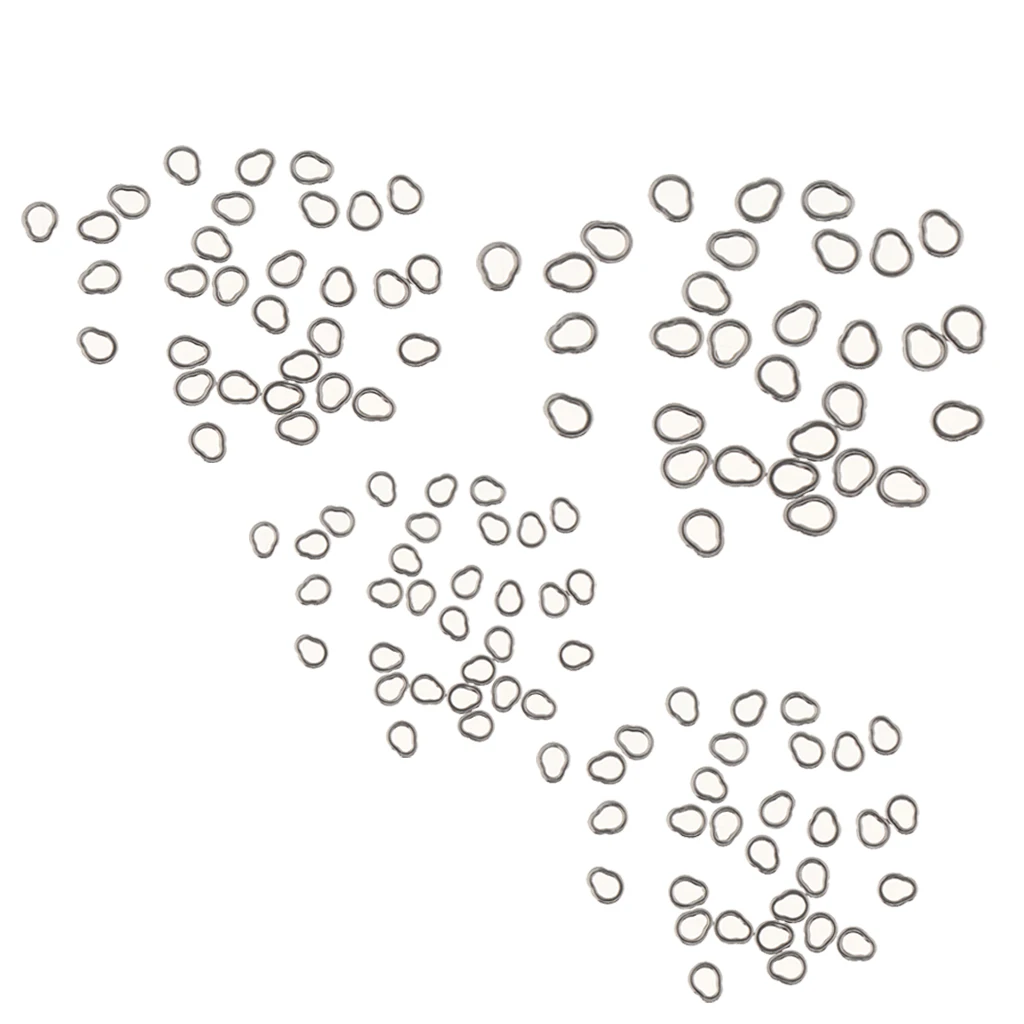 30pcs Stainless Steel Solid Rig Rings for Jigging, Assit Hooks Big Game