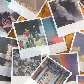 

Vintage Sticker Set 40pcs/lot Flowers Clound Decorative Stickers Diy Label For Stationery Diary Scrapbook Planner Album Journal