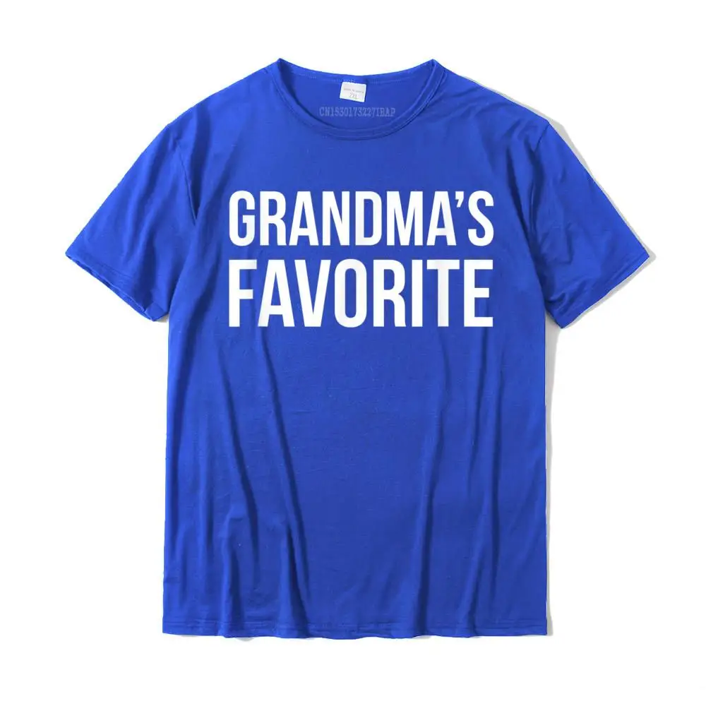 Personalized 100% Cotton Boy Short Sleeve Tops T Shirt Summer Summer T Shirts Europe T-Shirt New Arrival Round Neck Grandma's Favorite Shirt Funny Grandparent Grandchild Gift__MZ23100 blue