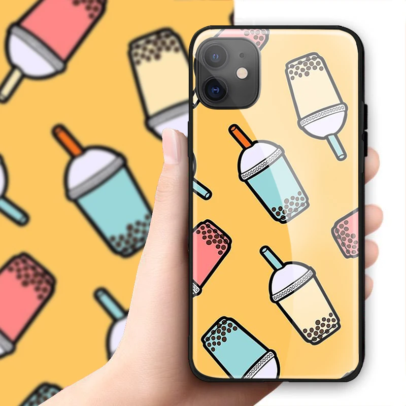 Чехол из закаленного стекла для iPhone SE 6 6s 7 8 plus X XR XS 11 12 mini Pro Max s | Мобильные телефоны