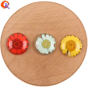 

Cordial Design 25*25MM 50Pcs Jewelry Accessories/Hand Made/Flower In Resin Bead/Round Shape/DIY Jewelry Making/Earring Findings