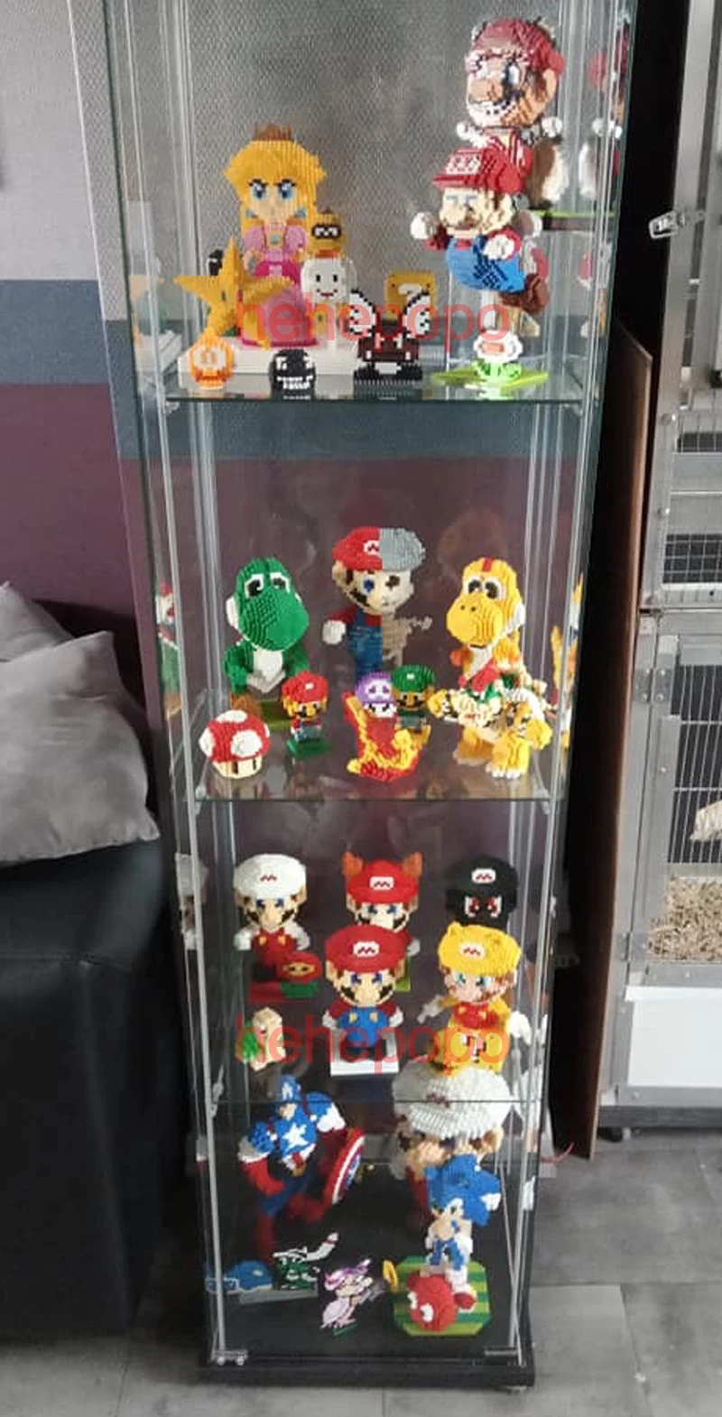 2550 шт. 7821 Игра Супер Марио желтый Марио фигурка 3D модель DIY Алмаз Мини Строительные маленькие блоки кирпичи игрушка без коробки
