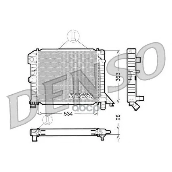 Радиатор Системы Охлаждения Denso арт. DRM33021