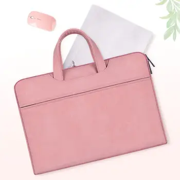 

Multifunctional PU Leather Laptop Notebook Sleeve Case Carry Bag Shockproof Handbag Suitable For Macbook
