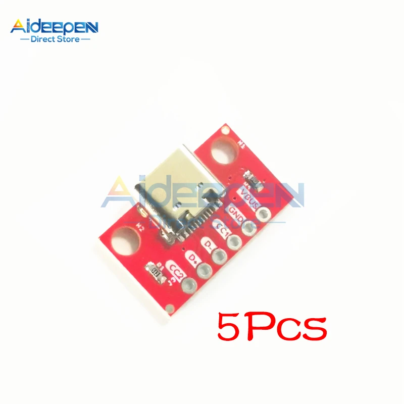 5 шт. разъем USB 3 1 Type-C 16 контактов розетка адаптер для припоя провода и кабеля