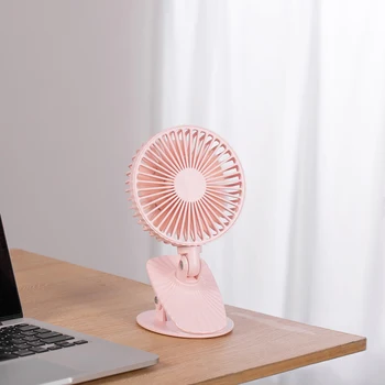 

Mini Electric USB Fan Office Desktop Dormitory Bed Hanging Clip 1-3 Gears Working Current 500MA ABS Plastic
