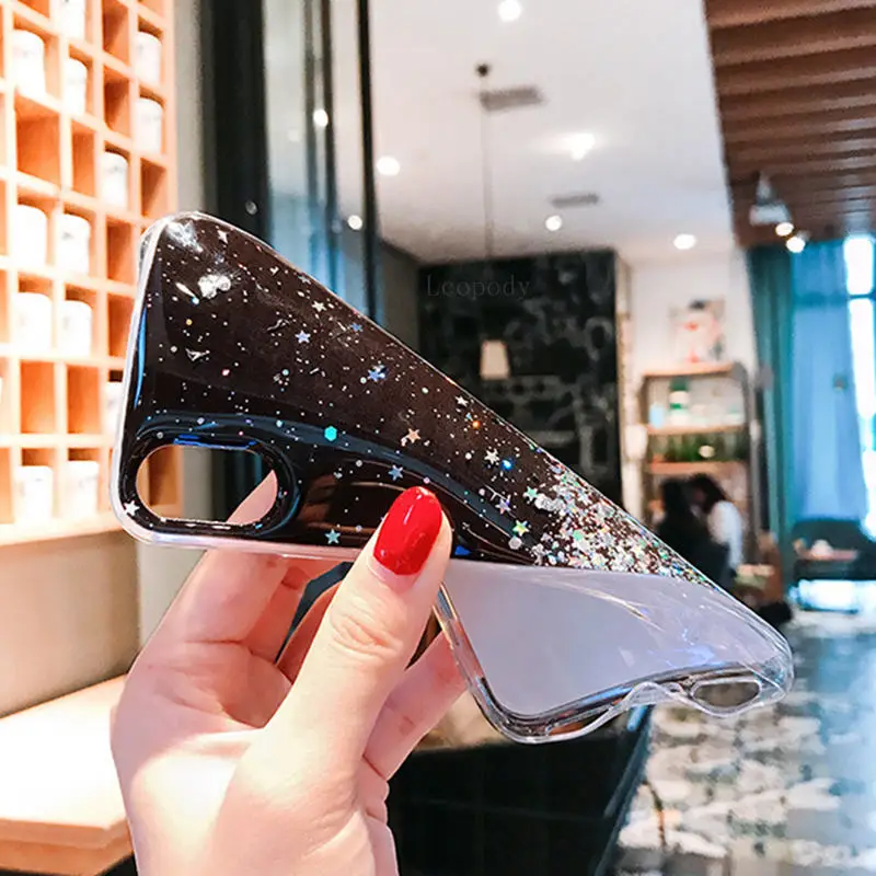 حافظة هاتف لامعة لهاتف سامسونج جالاكسي نوت 10 لايت حافظة ناعمة من السيليكون غطاء كامل لهاتف سامسونج نوت 10 لايت N770F DS غطاء خلفي