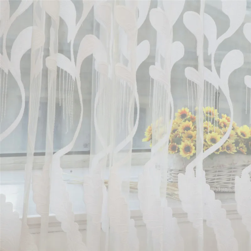 Занавеска пшеничная отвесная занавеска тюль для обработки окна вуаль драпировка балдахин 1 панель ткань декор комнаты занавеска мотор Рождество