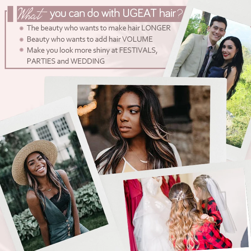 Ugeat I Tip Hair Extensions Pre Bonded Hair Remy Fusion 14-24 Inch 40g/80g Straight Stick Tip Human hair extensions
