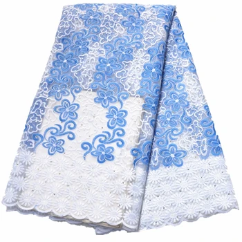 

african lace fabric materials 5yards piece tulle lace 3d flower lace fabric bridal 2019 high quality lace trim for women dress
