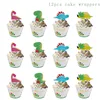 12pcs cake wrappers