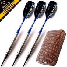 Cuesoul Профессиональный Дартс 18 г мягкие Вольфрам Дартс с случае