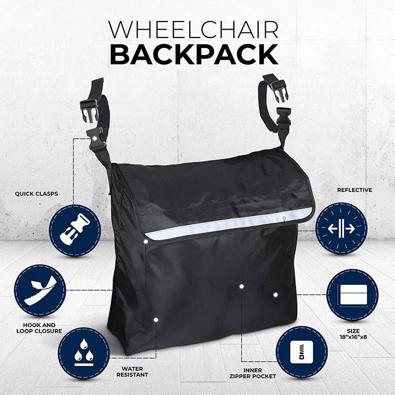 Сумка для инвалидных колясок на открытом воздухе переносное кресло-коляска рюкзак для хранения покупок скутер ходунки рама сумка для хранения