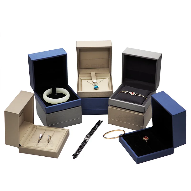 

Jewlery Box Wealthy PU Leather Jewelry Box Ring Necklace Box Top Grade Jewlery Box Set Bracelet Accessories Gift Box