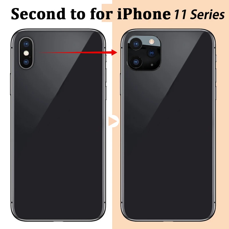 Наклейка крышка объектива камеры для iPhone X XS крышка секундная Замена для iPhone 11 PRO Чехол из титанового сплава задняя крышка для Iphone 11 Pro