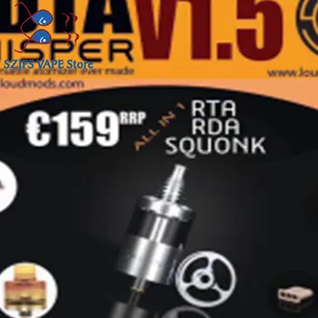 

WHISPER rta Adjustab Airflow Tank For 510 Electronic Cigarette rda 22mm 316ss vs Apocalypse GEN 25 Goon v1.5 Drop thc Tauren