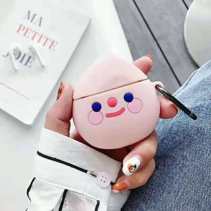 4 Роскошный 3D Мягкий силиконовый чехол для Airpods милый HELLO-KITTY мультфильм прекрасный подарок для Airpods1 2 bluetooth наушники чехол с кольцом - Цвет: 4
