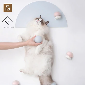

Youpin Furrytail Jellyfish Pet Massager Comb Negative Ion Anti-static for Cat hair clean pet Grooming Massager Comb