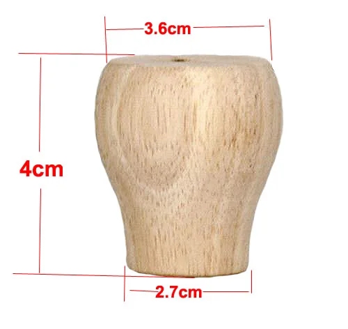 

8Pieces/Lot Height:40MM Rubber Solid Wood Cabinet Table Foot Mat Ball Furniture Legs Feet