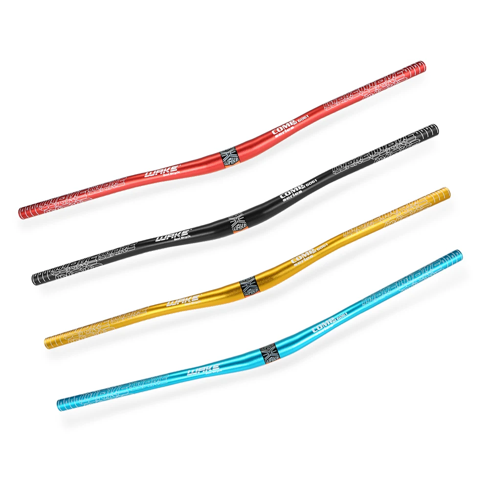 

WAKE Aluminum Alloy MTB Cycling Handlebar Mountain Bike Handle Bar Bicycle Cycling Flat Bar 780MM Anodized Handlebar