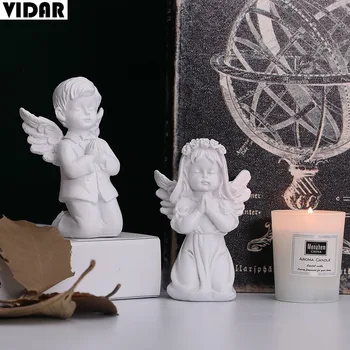 

VIDAR Nordic Prayer Little Angel Creative Mini with Wings Cupid Crafts Desktop Decoration Window Props Furnishings