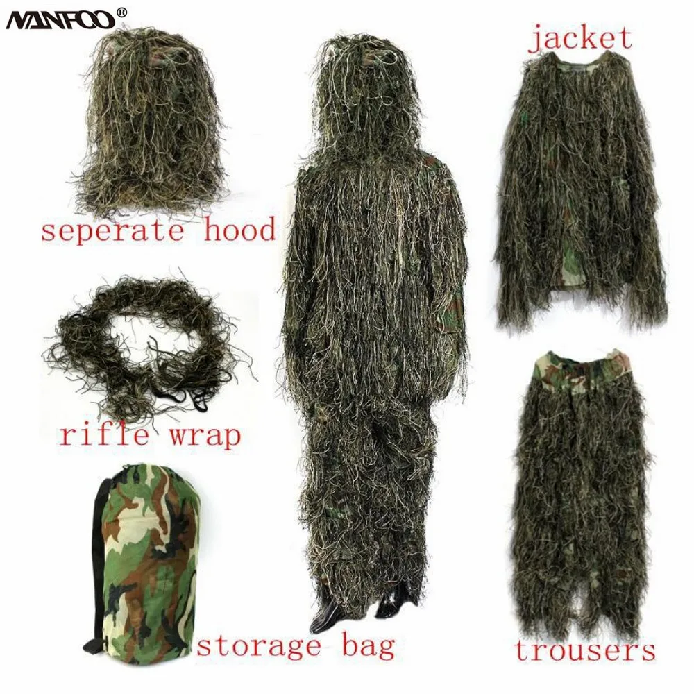 3 Цвета в наличии камуфляжный костюм для охоты джунглях охотничья одежда