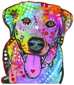 

Aliauto Fashion Painting Art Car Sticker Labrador Retriever PVC Decal for Automobiles Laptop Fridge Opel Chevrolet,14cm*13cm