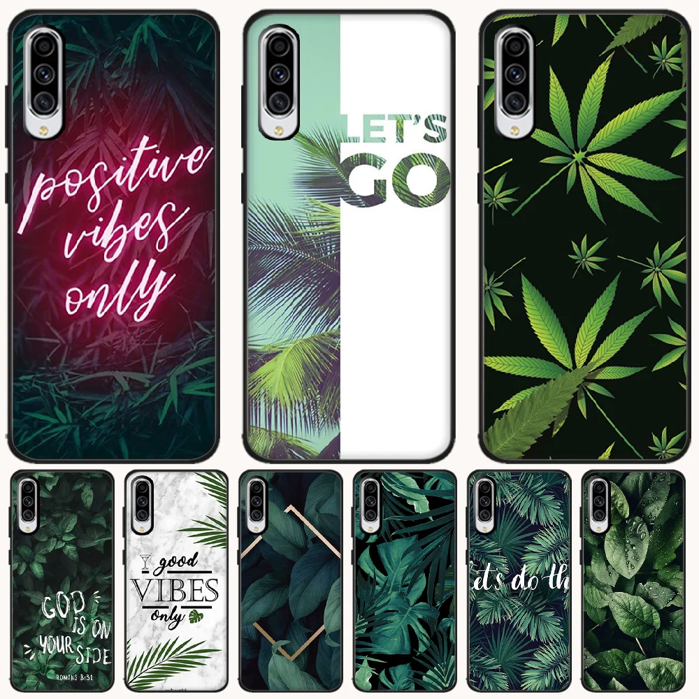 ByLoving Simple little fresh mint green DIY Painted Phone Case For Samsung A6 6S 6Plus 7 720 750 8 PLUS 9 920 2018 A8 A9STAR | Мобильные