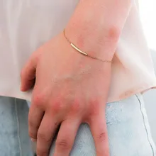 LISMLISM простой браслет леди браслеты для женщин кисточкой Европейский желтое золото цвет модные украшения трендовые браслеты из нержавеющей стали