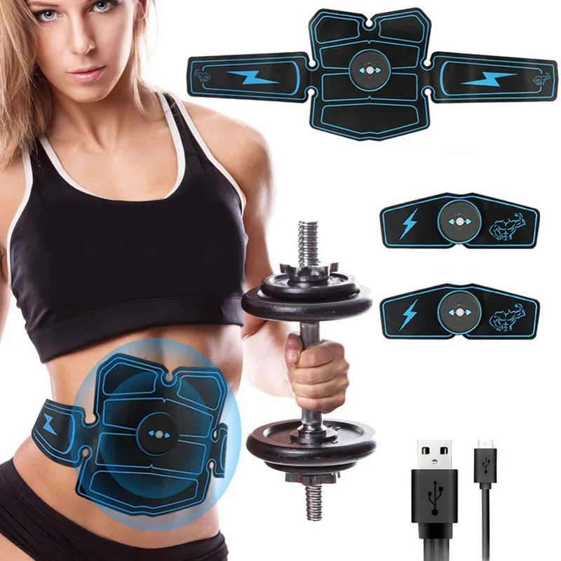 

Vibration Fitness Massager Slimming Belt Abdominal Muscle Stimulator Toner EMS Trainer Home Gym Belly Electric Exercises Machine