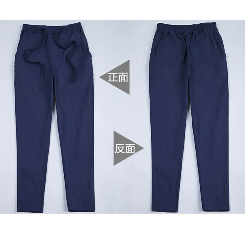 Капри pantalon femme ete 2019 летние женские брюки капри хлопковые льняные короткие топы и