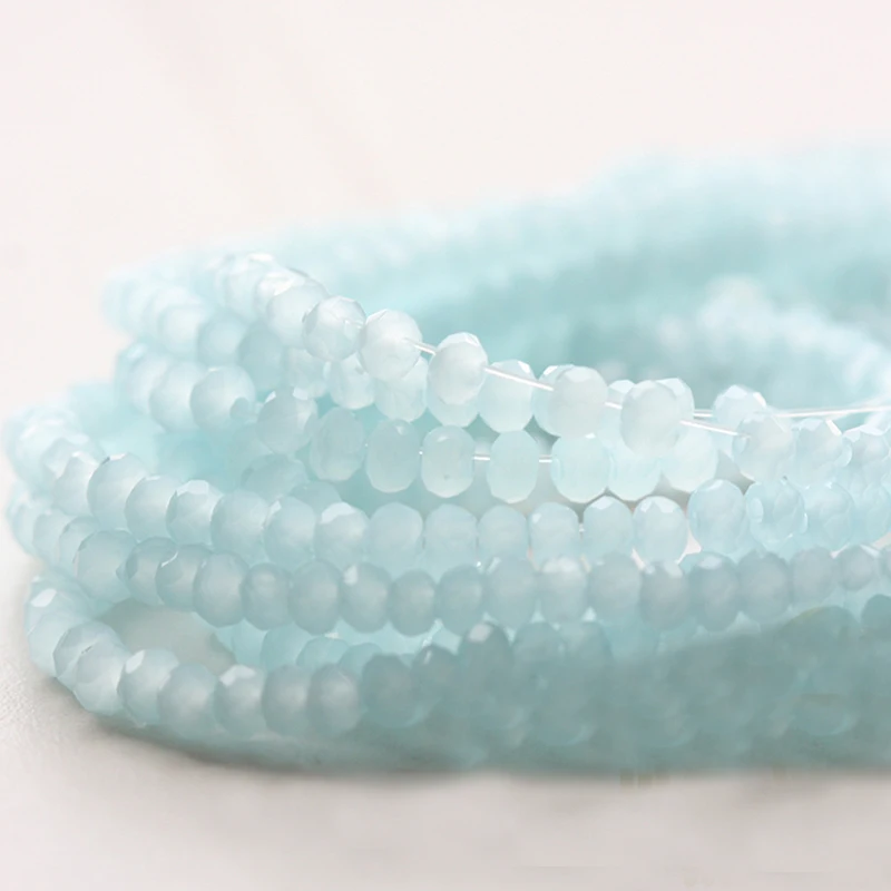 Crystal Beads 2mm Tiny Czech Rondelle Shape Faceted for Jewelry Findings
