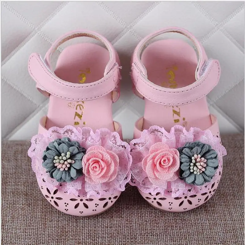 Children Sandals Shoes Toddler Girls Kids Flower Baby Summer for Breathable Hollow-Out