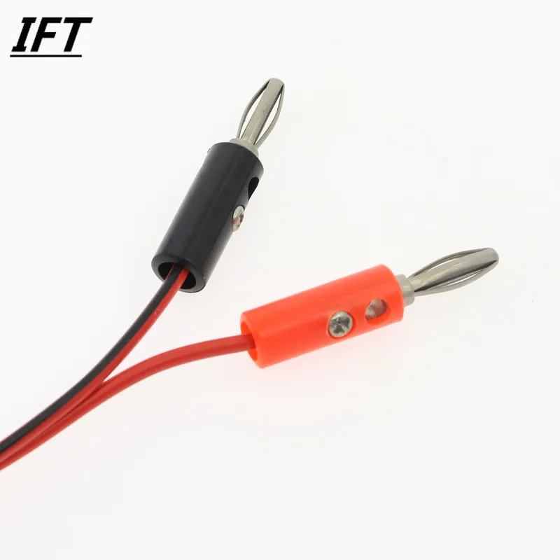 Multimeter Alligator Test Lead Clip to 4mm Banana Probe Cable Black Red 1M