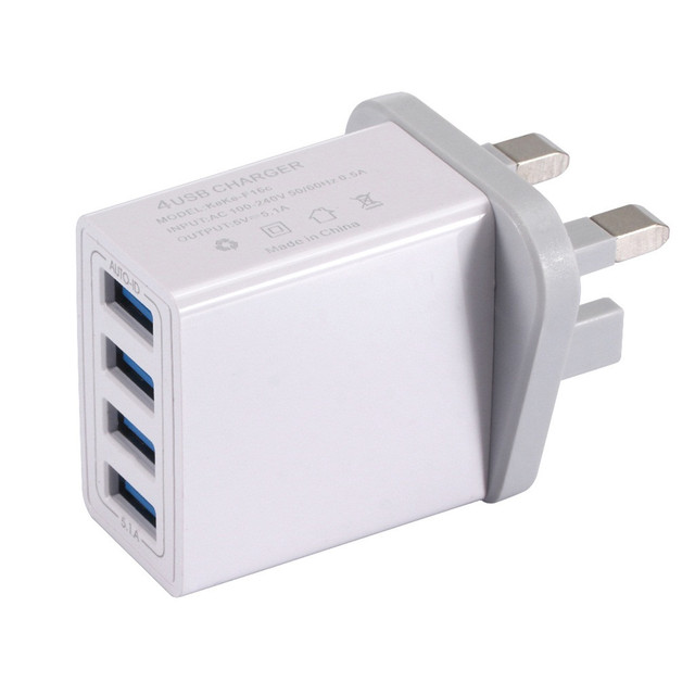 Port Charger 5.1A UK Wall Chargers USB Adapter Fast Charging Station Power Charge For Iphone For huawei 7