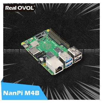 

RealQvol FriendlyELEC NanoPi M4 2GB/4GB DDR3 Rockchip RK3399 SoC 2.4G & 5G dual-band WiFi+Bluetooth 4.1 supports Ubuntu Android