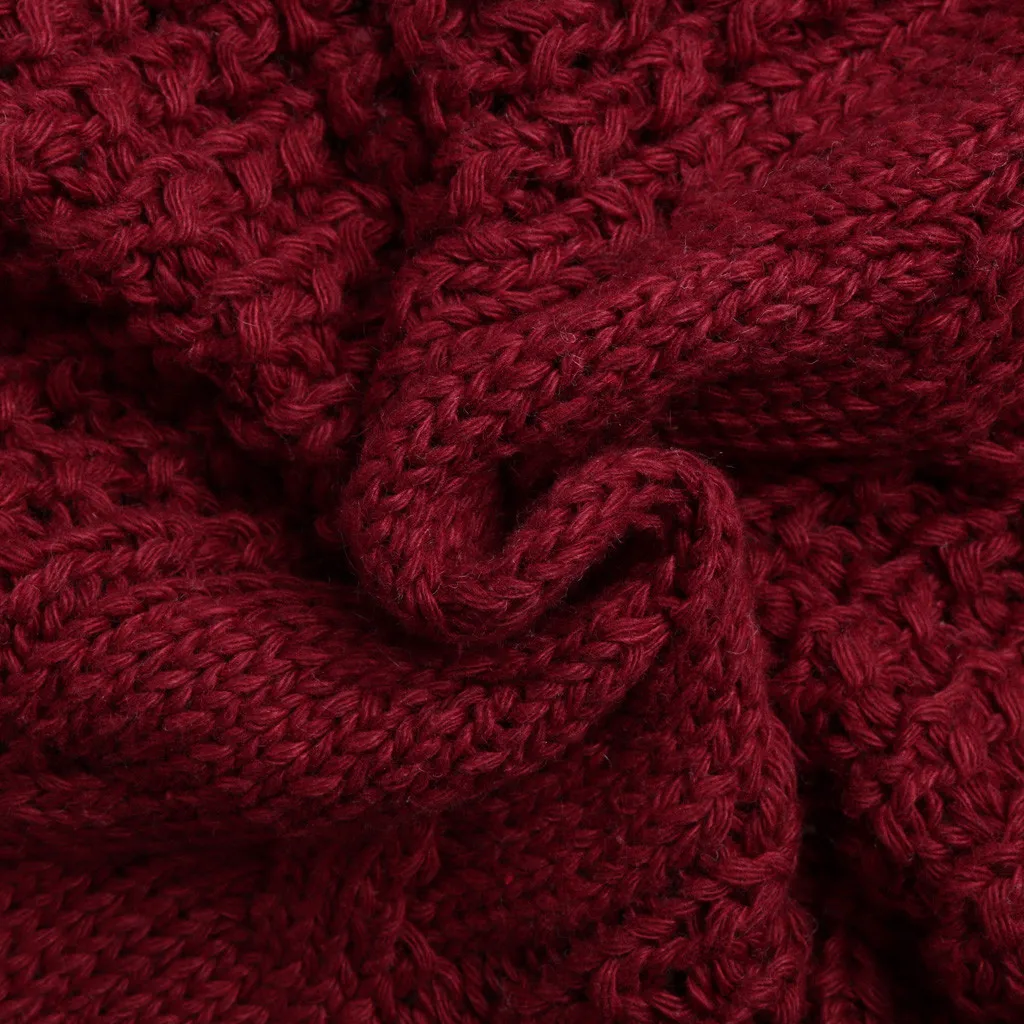 Joycosin зимний женский свитер Повседневный модный вязаный свитер из мериносовой шерсти с v-образным вырезом и длинным рукавом Одноцветный женский топ