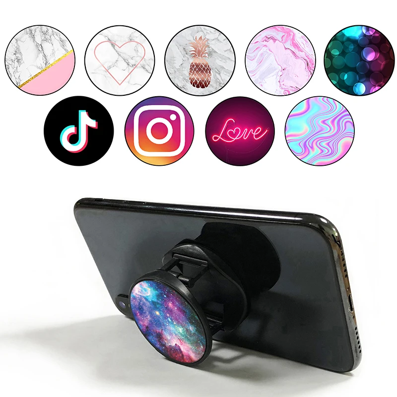 

попсокет Phone Holder Ring Expanding Stand Finger Grip Bracket Base Finger Top Support Mobile Phone Bracket Clip Mount